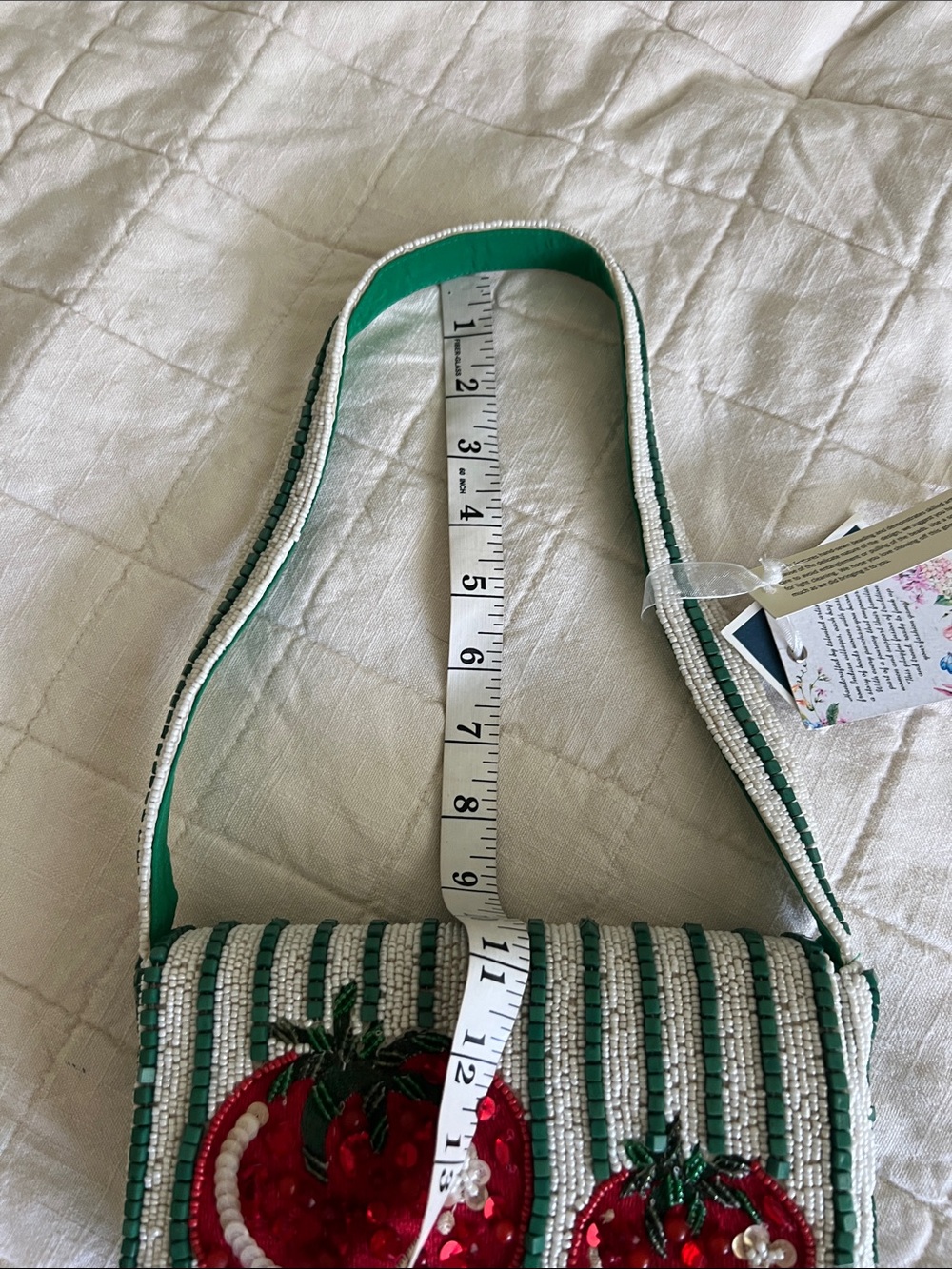 Made in India Tomato Beaded Bag - Picture 7 of 16